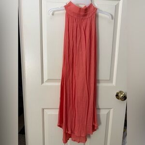 Coral Gauze Dress